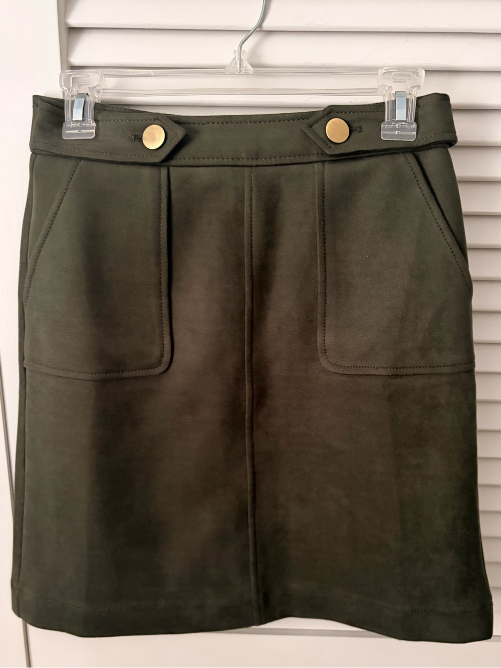 LOFT Olive Green Skirt